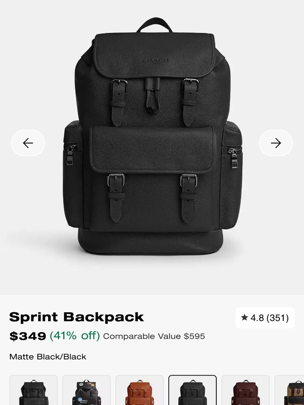 Coach Sprint Backpack - Picture 11 of 12